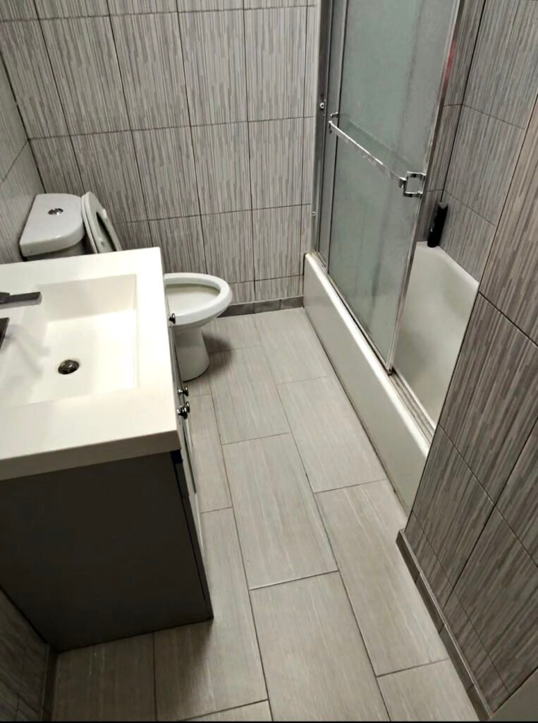Bathroom plumbing rough-in for renovation