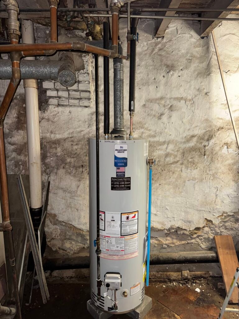 water heater installation in Philadelphia